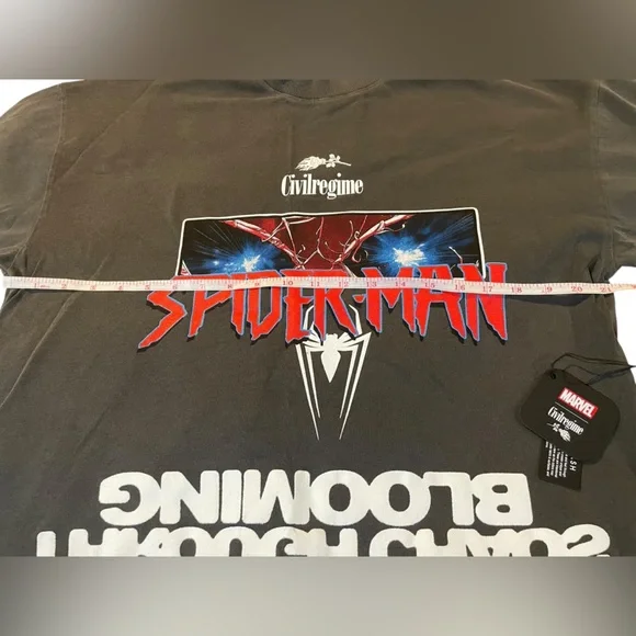 Civil Regime X Marvel Spider-Man Graphic Tee - Black - Picture 10 of 11